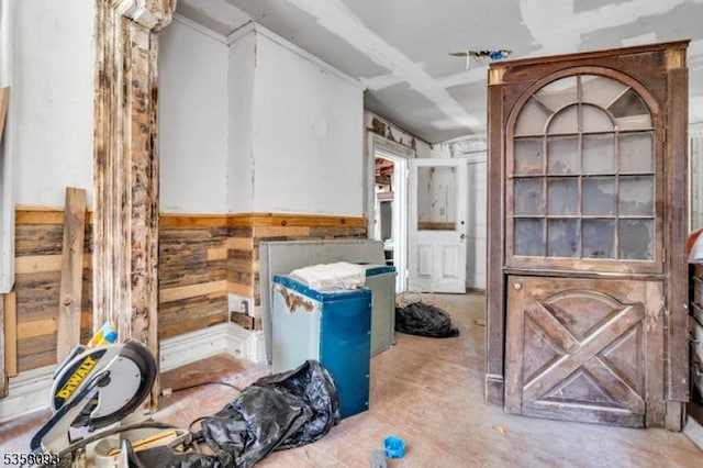 miscellaneous room featuring concrete flooring