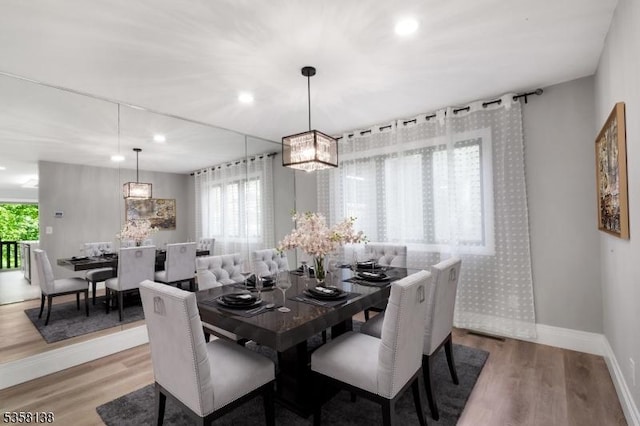 19 Village Way Unit 7H, Vernon Twp, NJ 07462 - dining room featuring light wood-type flooring, baseboards, and recessed lighting