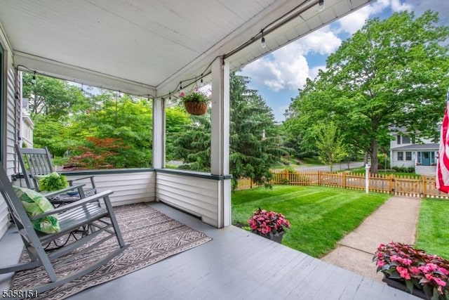 132 Linden Ave, Glen Ridge Boro Twp, NJ 07028 - covered porch featuring view of wooded area