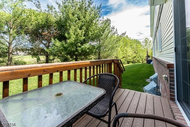 109 Samson Dr, Raritan Twp, NJ 08822 - deck featuring a lawn and outdoor dining area