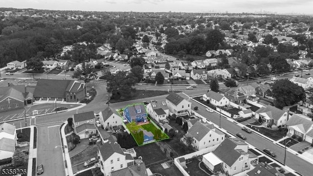 aerial perspective of suburban area