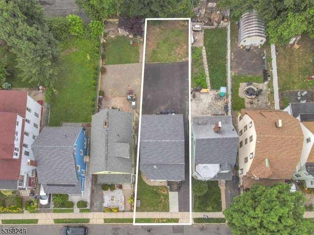 227 N Center St, City Of Orange Twp, NJ 07050 - aerial view of property's location featuring property boundaries highlighted