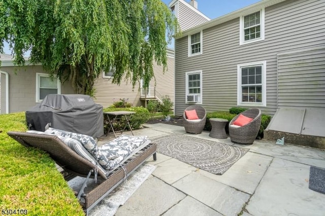 view of patio / terrace featuring grilling area