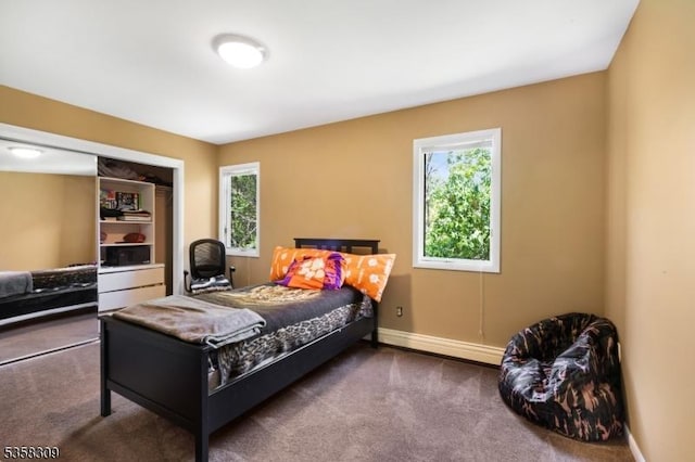 67 Brookwood Rd, Byram Twp, NJ 07874 - carpeted bedroom with multiple windows, baseboards, and a closet
