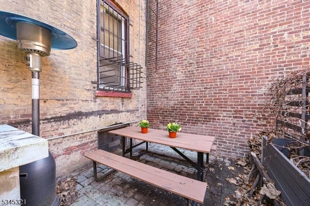 view of patio with outdoor dining space
