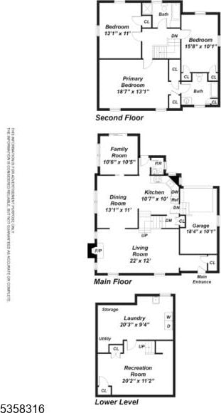 126 Wells St, Westfield Town, NJ 07090 - property floor plan