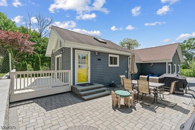 125 Schwarz Blvd, Jefferson Twp, NJ 07849 - view of patio / terrace with outdoor dining area and area for grilling