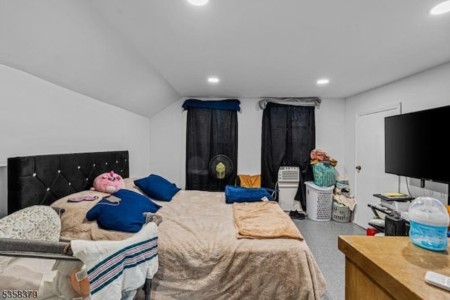 316-318 John St, Elizabeth City, NJ 07202 - bedroom featuring lofted ceiling and recessed lighting