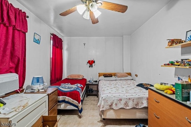 316-318 John St, Elizabeth City, NJ 07202 - bedroom featuring a ceiling fan