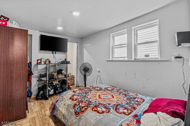 316-318 John St, Elizabeth City, NJ 07202 - bedroom featuring wood finished floors and recessed lighting