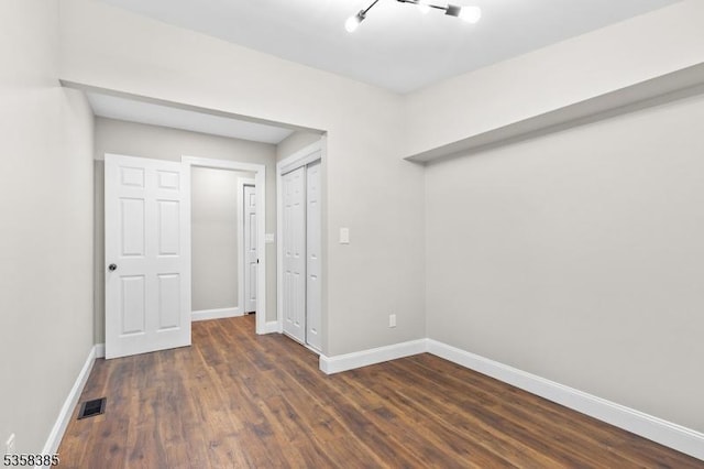 926 Cedar Dr, Stillwater Twp, NJ 07860 - spare room featuring baseboards and dark wood finished floors