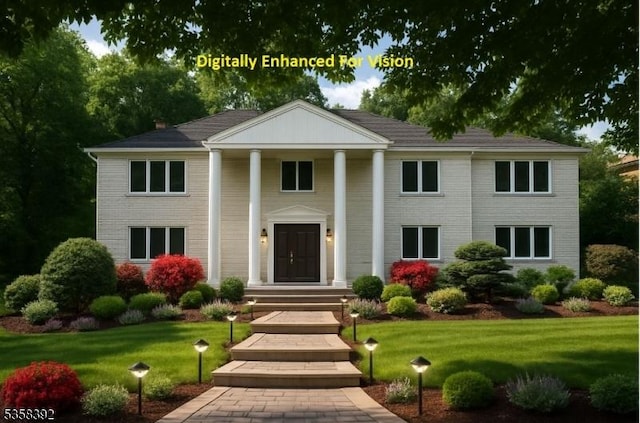 1601 Justin Pl, Mountainside Boro, NJ 07092 - greek revival house featuring a front yard