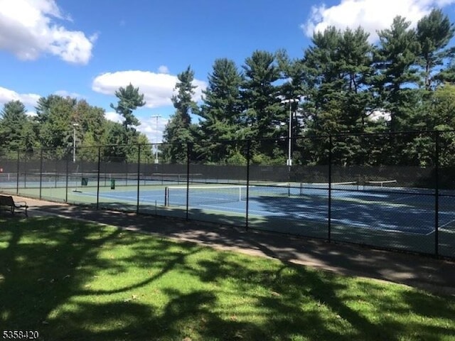 view of tennis court