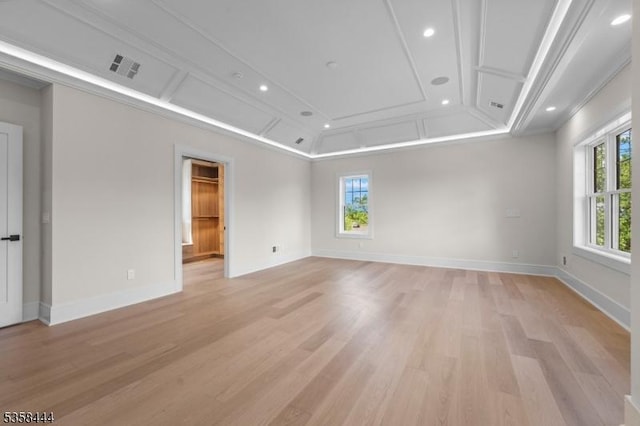 128 Fairmount Ave, Chatham Boro, NJ 07928 - spare room featuring light wood-style flooring and recessed lighting