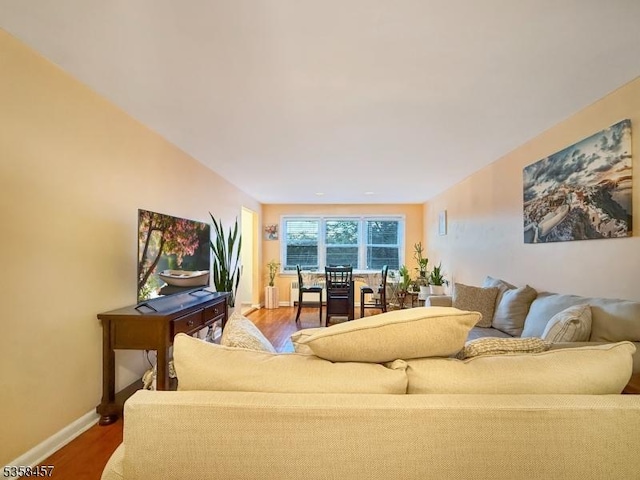24 Hutton Ave Unit 75, West Orange Twp, NJ 07052 - living area featuring wood finished floors and baseboards