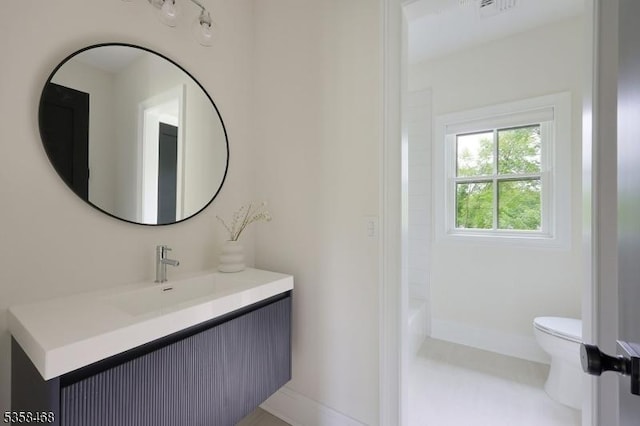 237 Appletree Ln, Mountainside Boro, NJ 07092 - bathroom with vanity and toilet