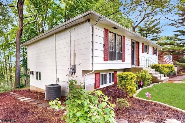 17 Sunset Dr, Randolph Twp, NJ 07869 - view of home's exterior featuring central AC