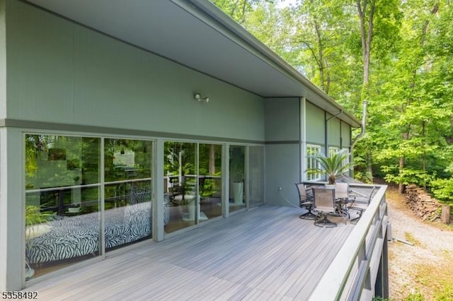 1178 Johnston Dr, Watchung Boro, NJ 07069 - wooden terrace with outdoor dining area