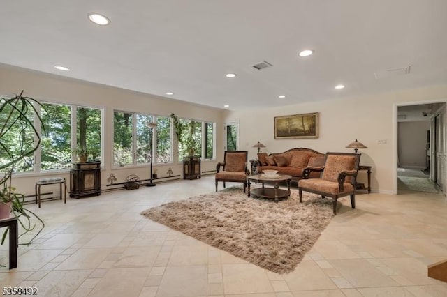 1178 Johnston Dr, Watchung Boro, NJ 07069 - living room with healthy amount of natural light and recessed lighting