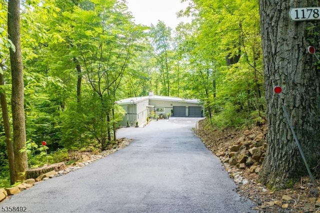 1178 Johnston Dr, Watchung Boro, NJ 07069 - view of front of house with a garage and asphalt driveway