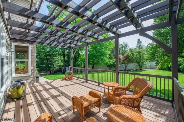 2 Jolie Ct, Boonton Town, NJ 07005 - deck featuring a pergola