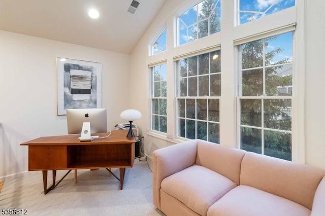 618 Turlington Ct, Livingston Twp, NJ 07039 - office featuring plenty of natural light, recessed lighting, and lofted ceiling