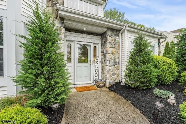 40 Nathan Dr, Old Bridge Twp, NJ 08857 - property entrance with stone siding