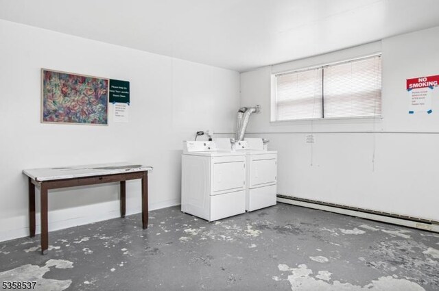 35 E Price St Unit 5, Linden City, NJ 07036 - washroom with independent washer and dryer and baseboard heating