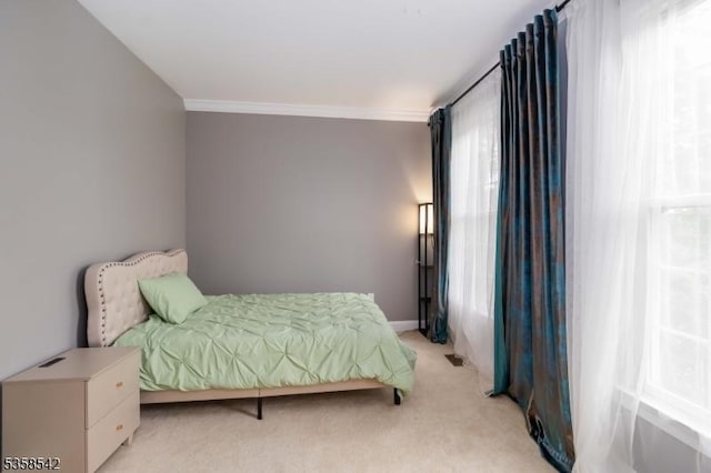 104 Hockenbury Dr, Glen Gardner Boro, NJ 08826 - bedroom featuring light colored carpet and crown molding