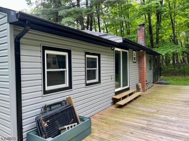 620 Hemlock Rd, Hampton Twp, NJ 07860 - view of wooden terrace