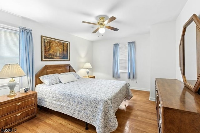 718 Pine St, Roselle Park Boro, NJ 07204 - bedroom featuring wood finished floors and a ceiling fan