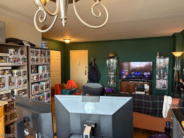 100 Manhattan Ave, Union City, NJ 07087 - living area with crown molding