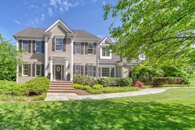 11 Brookside Dr, Peapack Gladstone Boro, NJ 07934 - view of front of property with a front yard