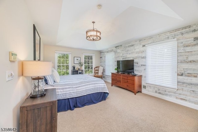 11 Brookside Dr, Peapack Gladstone Boro, NJ 07934 - bedroom featuring carpet flooring, a chandelier, and baseboards