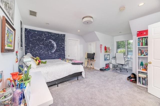 11 Brookside Dr, Peapack Gladstone Boro, NJ 07934 - carpeted bedroom featuring recessed lighting and an office area