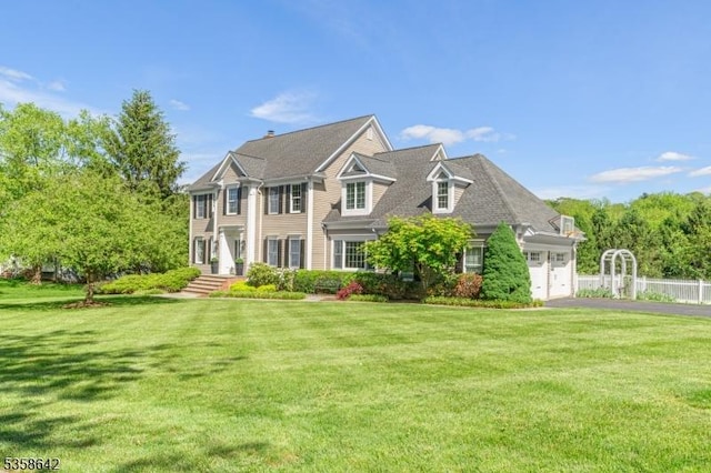 11 Brookside Dr, Peapack Gladstone Boro, NJ 07934 - view of front of home with asphalt driveway and a garage