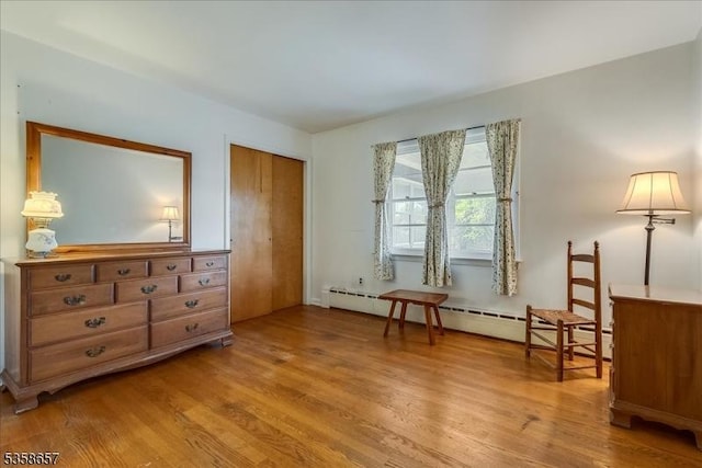 18 Pottersville Rd, Peapack Gladstone Boro, NJ 07934 - sitting room featuring wood finished floors and a baseboard radiator