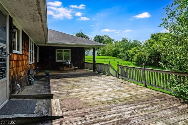 18 Pottersville Rd, Peapack Gladstone Boro, NJ 07934 - wooden deck with a yard