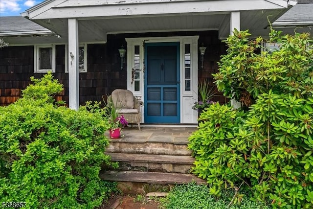 18 Pottersville Rd, Peapack Gladstone Boro, NJ 07934 - view of exterior entry featuring a porch