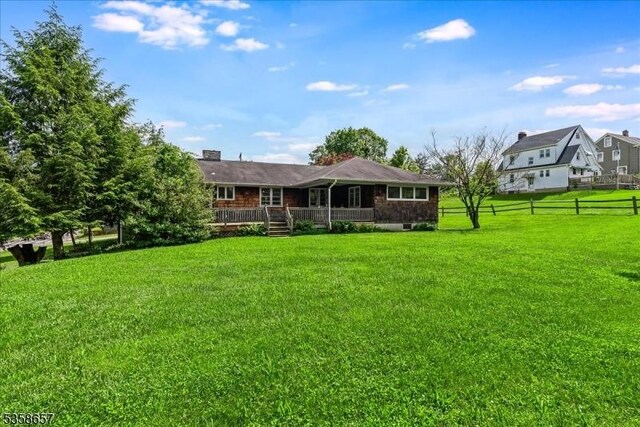 18 Pottersville Rd, Peapack Gladstone Boro, NJ 07934 - rear view of house