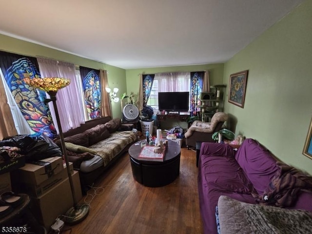 7 Columbia Dr Unit 7, Bridgewater Twp, NJ 08807 - living room featuring wood finished floors