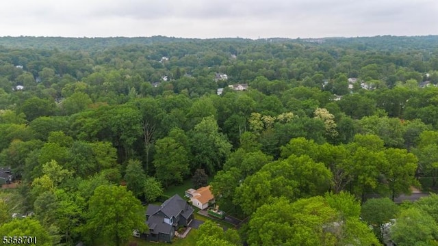 72 Brookside Dr, New Providence Boro, NJ 07974 - bird's eye view of a heavily wooded area