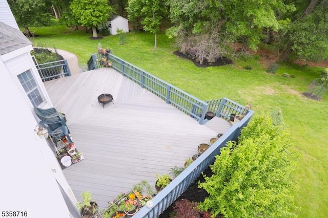 236 Berkley Ave, Montgomery Twp, NJ 08502 - wooden terrace with a lawn