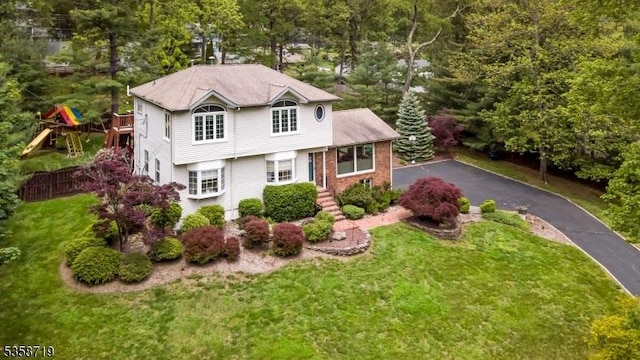 4-A Southview Rd, Randolph Twp, NJ 07869 - view of front of property featuring a front yard and asphalt driveway