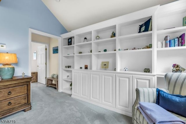 4-A Southview Rd, Randolph Twp, NJ 07869 - living area featuring lofted ceiling and light carpet