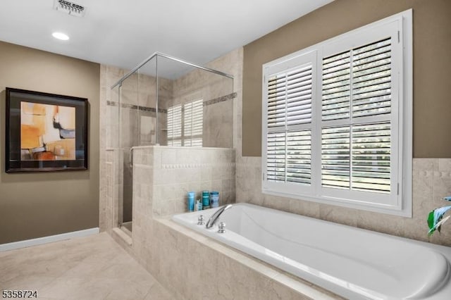 9 Blue Bird Ct, Randolph Twp, NJ 07869 - full bath with plenty of natural light, a bath, and a shower stall