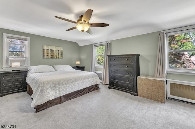 206 Thomas St, Cranford Twp, NJ 07016 - carpeted bedroom with radiator and a ceiling fan