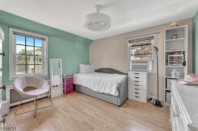206 Thomas St, Cranford Twp, NJ 07016 - bedroom featuring light wood-style flooring and cooling unit
