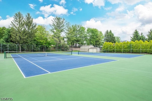 143 Crenshaw Dr, Mount Olive Twp, NJ 07836 - view of tennis court