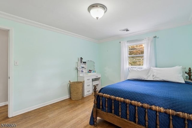 457 Valley Rd, Long Hill Twp, NJ 07933 - bedroom with light wood-style floors and ornamental molding